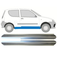 Pannello di riparazione sottoporta lamiera per Fiat Seicento 1998-2010 / Sinistra+Destra / Set 14719