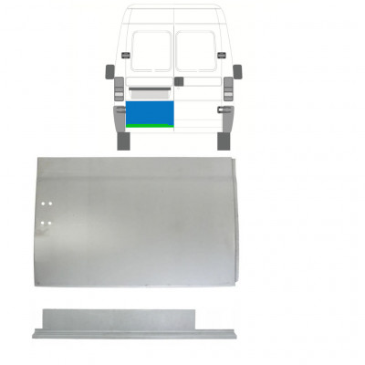 Lamiera di riparazione interno ed esterno porta posteriore per Fiat Ducato 1994-2006 / Sinistra / Set 9754