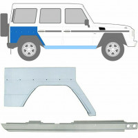 Pannello di riparazione sottoporta e parafango posteriore per Mercedes G-Class W460 W461 W463 1979- / Destra / Set 10005