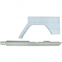 Pannello di riparazione sottoporta e parafango posteriore per Mercedes G-Class W460 W461 W463 1979- / Sinistra / Set 10010