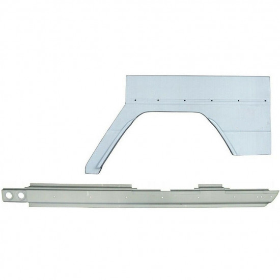 Pannello di riparazione sottoporta e parafango posteriore per Mercedes G-Class W460 W461 W463 1979- / Sinistra / Set 10010