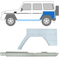 Pannello di riparazione sottoporta e parafango posteriore per Mercedes G-Class W460 W461 W463 1979- / Sinistra / Set 10010