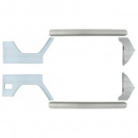 Pannello di riparazione sottoporta + parafango anteriore + posteriore per Mercedes G-Class W460 W461 W463 1979-2017 / Sinistra+Destra / Set 9711