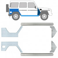 Pannello di riparazione sottoporta + parafango anteriore + posteriore per Mercedes G-Class W460 W461 W463 1979-2017 / Sinistra+Destra / Set 9711