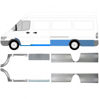 Set di pannelli di riparazione per Mercedes Sprinter 1995-2006 / Sinistra+Destra / 5297