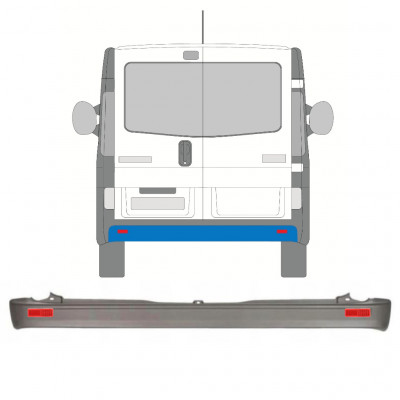 Paraurti posteriore con lampada per Renault Trafic 2001-2014 / Set 9943