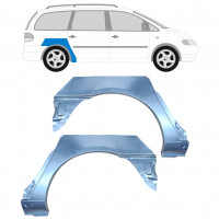 Pannello di riparazione parafango posteriore per Seat Alhambra 1995-2010 / Sinistra+Destra / Set 14009
