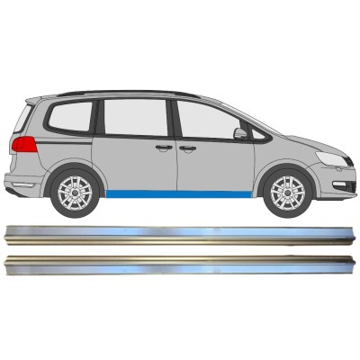 Pannello di riparazione sottoporta inferiore per Volkswagen Sharan 2010-2022 / Sinistra+Destra / Set 14606