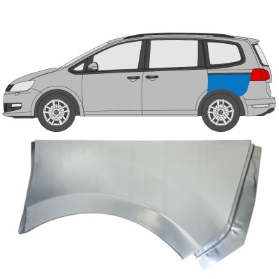 Pannello di riparazione parafango posteriore per Volkswagen Sharan 2010-2022 / Sinistra 14598