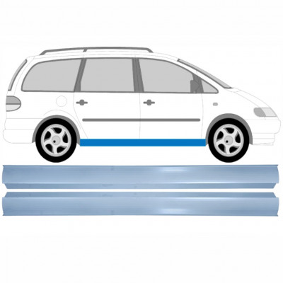 Pannello di riparazione sottoporta lamiera per Seat Alhambra 1995-2010 / Sinistra+Destra / Set 14313