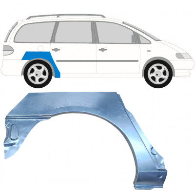Pannello di riparazione parafango posteriore per Seat Alhambra 1995-2010 / Destra 13605