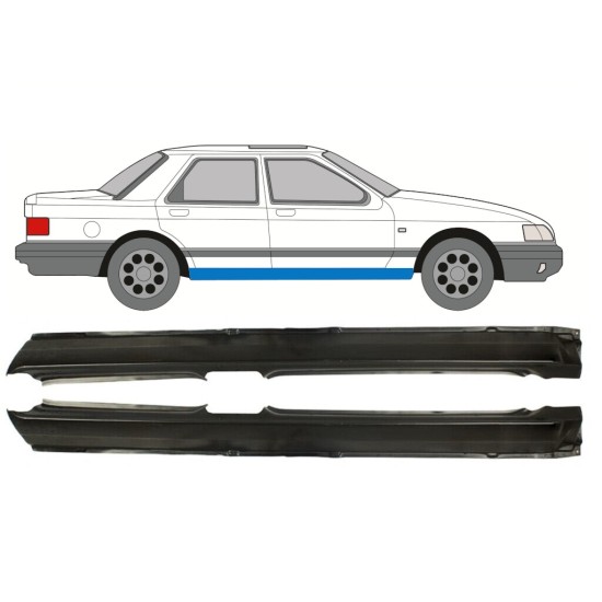 Sottoporta Lamiera Completo per Ford Sierra 1982-1993 / Sinistra+Destra / Set 9774