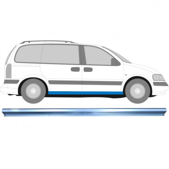 Pannello di riparazione sottoporta lamiera per Opel Sintra 1996-1999 / Sinistra = Destra (simmetrico) 6904