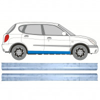 Pannello di riparazione sottoporta lamiera per Daihatsu Sirion 1998-2005 / Sinistra+Destra / Set 12456