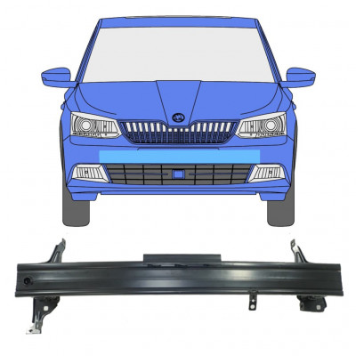 Rinforzo paraurti anteriore per Skoda Fabia 2014- 7568