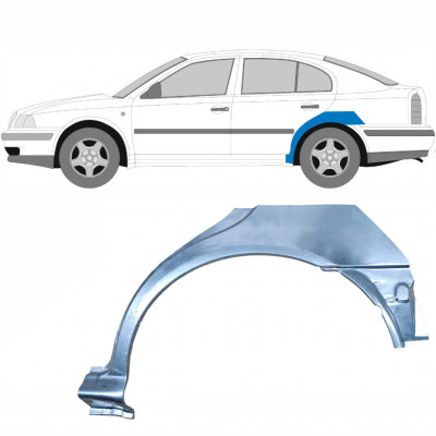 Pannello di riparazione parafango posteriore per Skoda Octavia I 1996-2010 / Sinistra 7003