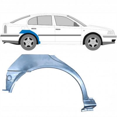 Pannello di riparazione parafango posteriore per Skoda Octavia I 1996-2010 / Destra 7002