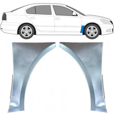 Pannello di riparazione parafango anteriore per Skoda Octavia II 2004-2013 / Sinistra+Destra / Set 9602