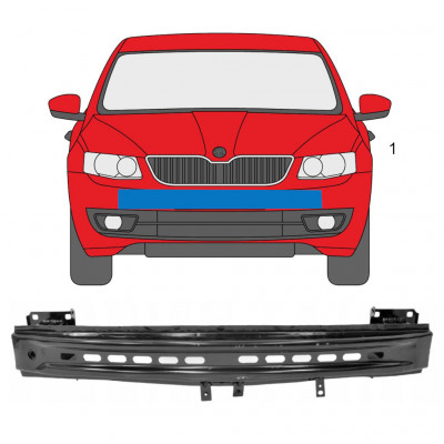 Rinforzo paraurti anteriore per Skoda Octavia III 2013-2020 7569