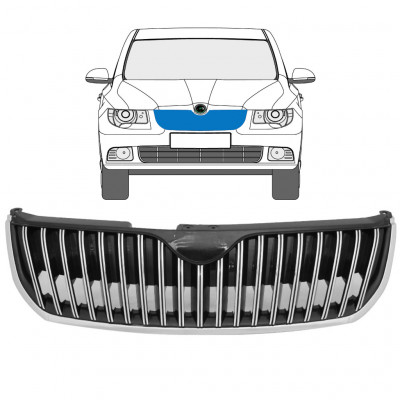 Griglia cromata per Skoda Superb 2008-2015 7551