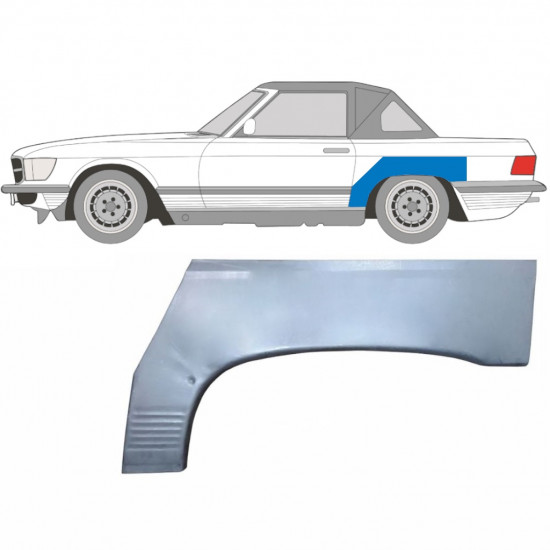 Pannello di riparazione parafango posteriore per Mercedes SL-Class 1971-1989 / Sinistra 6274