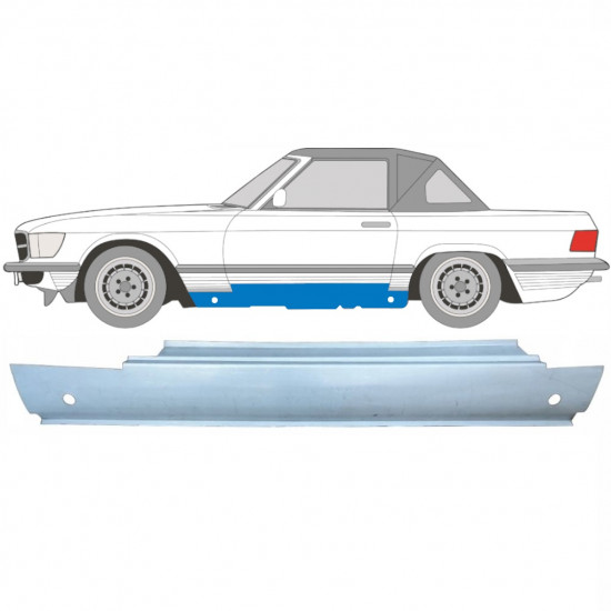 Sottoporta Lamiera Completo per Mercedes SL-Class 1971-1989 / Sinistra 5346