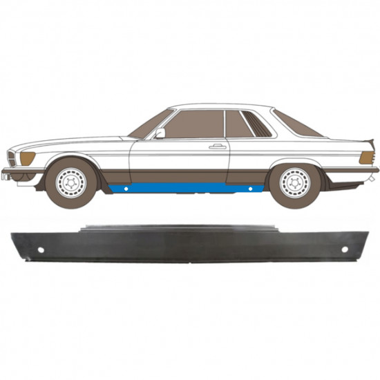 Sottoporta Lamiera Completo per Mercedes SL-Class 1971-1989 / Sinistra 6741