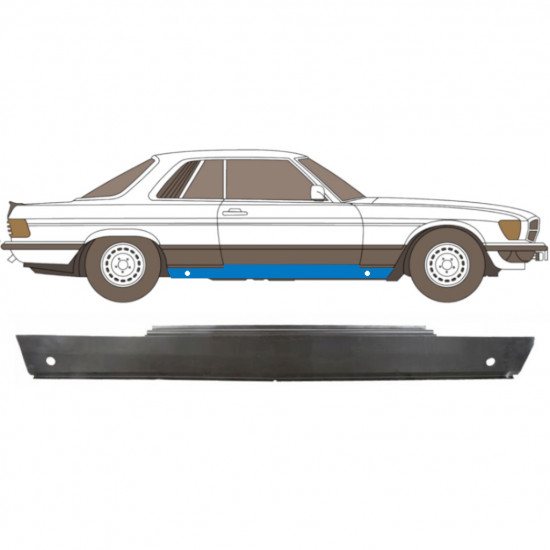 Sottoporta Lamiera Completo per Mercedes SL-Class 1971-1989 / Destra 6267