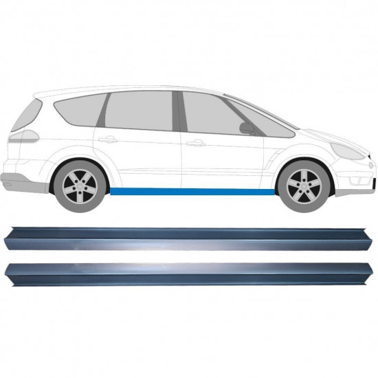Pannello di riparazione sottoporta lamiera per Ford S-MAX 2006-2015 / Sinistra+Destra / Set 11350