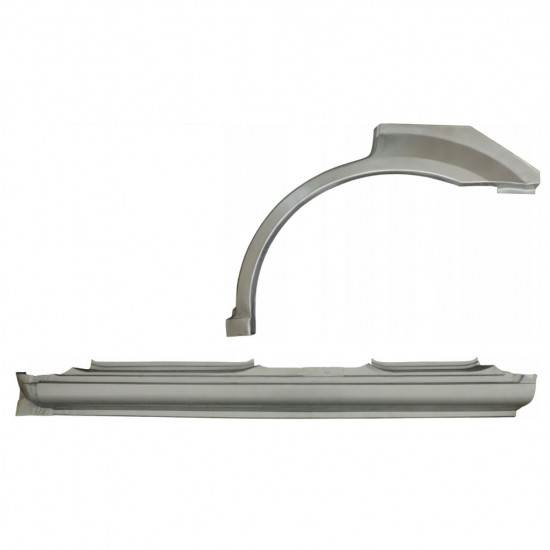 Lamiera di riparazione completo sottoporta e parafango posteriore per Kia Sorento 2002-2009 / Sinistra / Set 11712