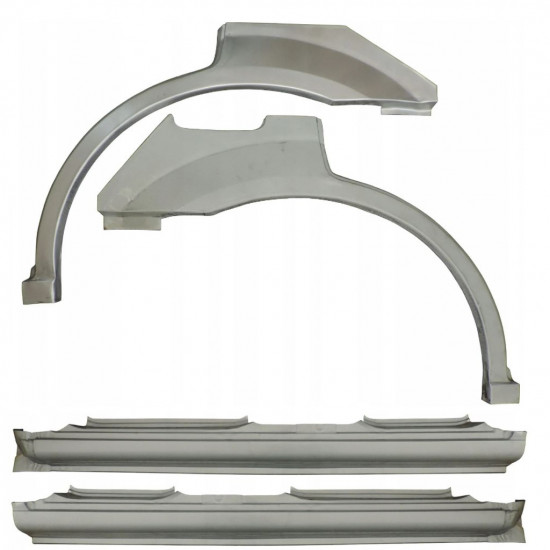 Lamiera di riparazione completo sottoporta e parafango posteriore per Kia Sorento 2002-2009 / Set 11713