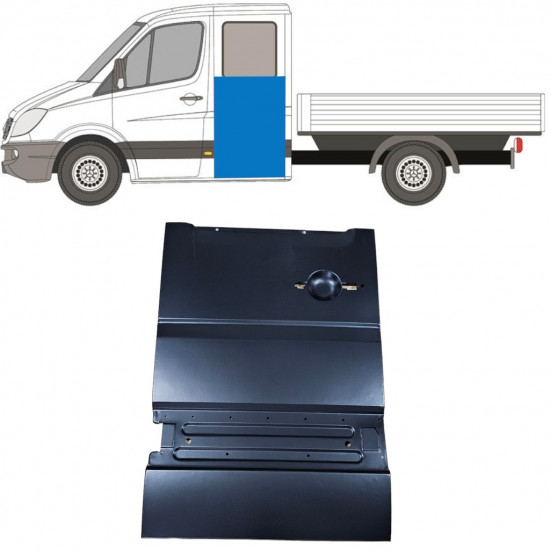 Pannello di riparazione porta posteriore per Mercedes Sprinter 2006-2018 / Sinistra 11621