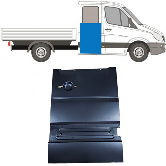 Pannello di riparazione porta posteriore per Mercedes Sprinter 2006-2018 / Destra 11620