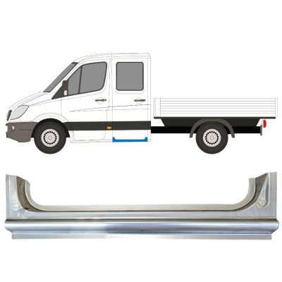 Lamiera di riparazione sottoporta posteriore per Mercedes Sprinter 2006-2018 / Sinistra 15067