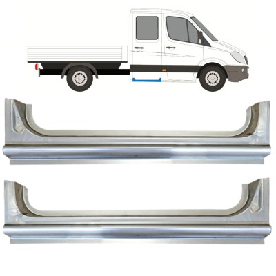 Lamiera di riparazione sottoporta posteriore per Mercedes Sprinter 2006-2018 / Sinistra+Destra / Set 15068