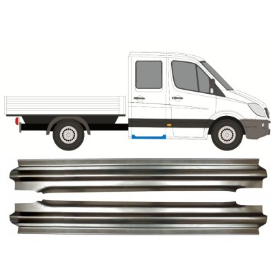 Lamiera di riparazione sottoporta posteriore per Mercedes Sprinter 2006-2018 / Sinistra+Destra / Set 14568
