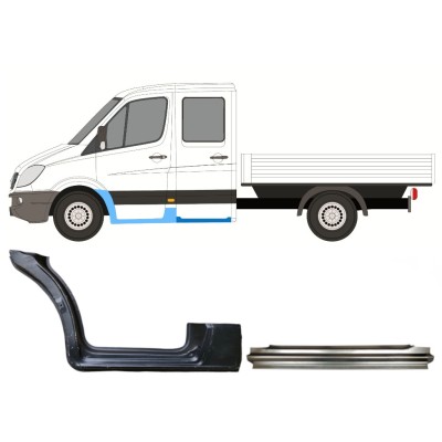 Set di pannelli di riparazione per Mercedes Sprinter 2006-2018 / Sinistra / 14778