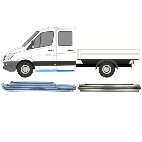 Set di pannelli di riparazione per Mercedes Sprinter 2006-2018 / Sinistra / 14779