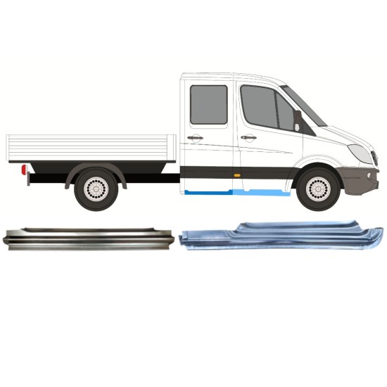 Set di pannelli di riparazione per Mercedes Sprinter 2006-2018 / Destra / 14732