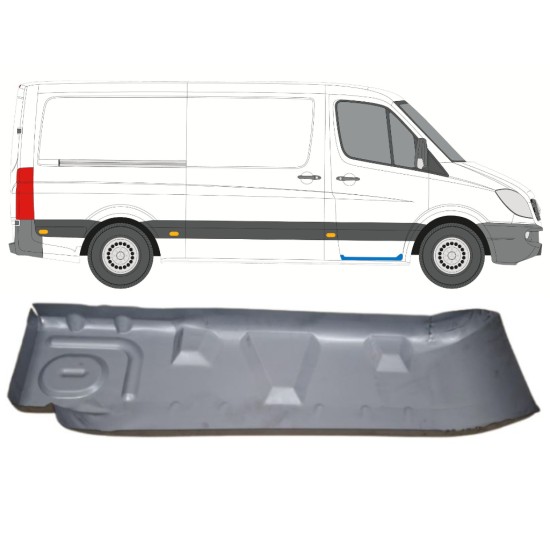 Lamierato riparazione gradino per Volkswagen Crafter 2005-2017 / Destra 15542