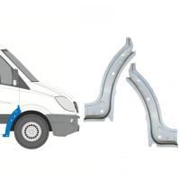 Lamiera di riparazione interno parafango anteriore per Volkswagen Crafter 2005-2017 / Sinistra+Destra 15500