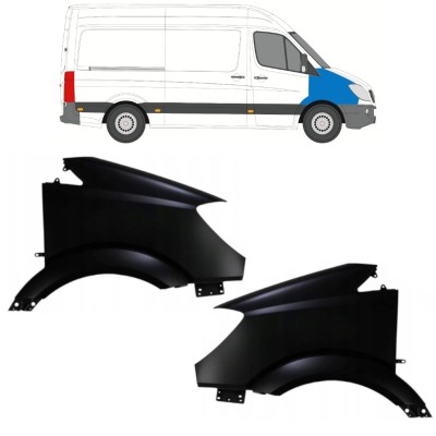 Parafango anteriore per Mercedes Sprinter 2006-2013 / Sinistra+Destra / Set 10626