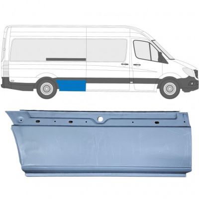 Pannello di riparazione parafango posteriore per Volkswagen Crafter 2005-2017 / Destra 13452
