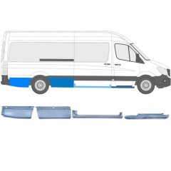 Set di pannelli di riparazione per Volkswagen Crafter 2005-2017 / Destra / 14504