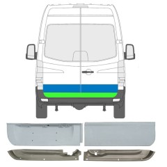 Pannello di riparazione porta posteriore per Volkswagen Crafter 2005-2017 / Sinistra+Destra / Set 14386