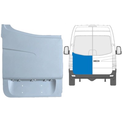Pannello di riparazione porta posteriore alta per Mercedes Sprinter 2006-2018 / Sinistra 6054
