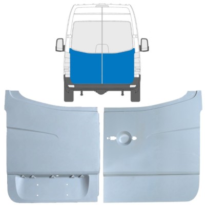 Pannello di riparazione porta posteriore per Volkswagen Crafter 2005-2017 / Sinistra+Destra / Set 14129
