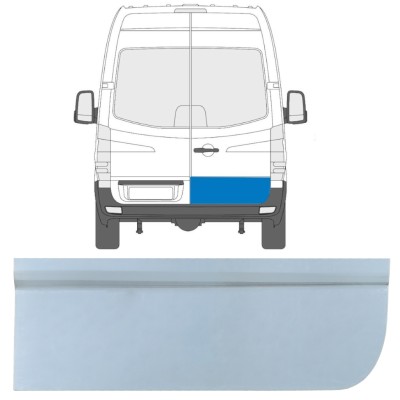 Pannello di riparazione porta posteriore bassa per Mercedes Sprinter 2006-2018 / Destra 17169