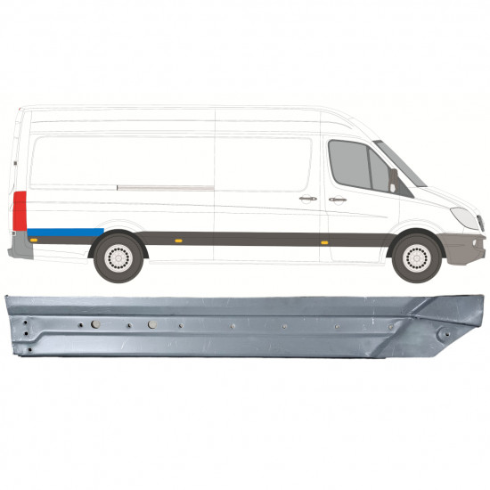 Pannello di riparazione parafango posteriore per Mercedes Sprinter 2006-2018 / Destra 12053