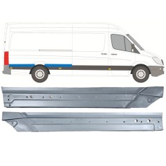 Pannello di riparazione parafango posteriore per Mercedes Sprinter 2006-2018 / Destra / Set 12057